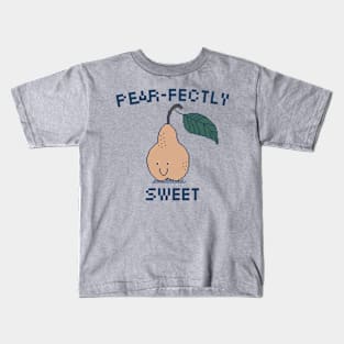 Pear-fectly Sweet" 8-Bit Pixel Art Pear Kids T-Shirt